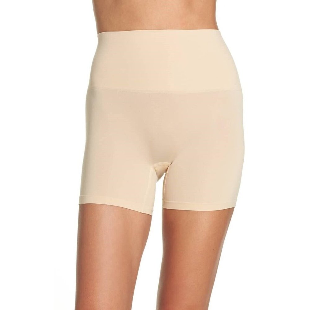 Yummie Tummie Ultralight Seamless Shaping Shorts Frappe Size 1X 2X NWT IMPERFECT